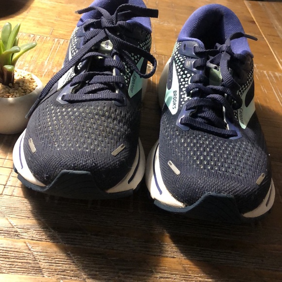 BROOKS Ghost 14 Sz 6.5M Navy Aqua - Picture 6 of 9
